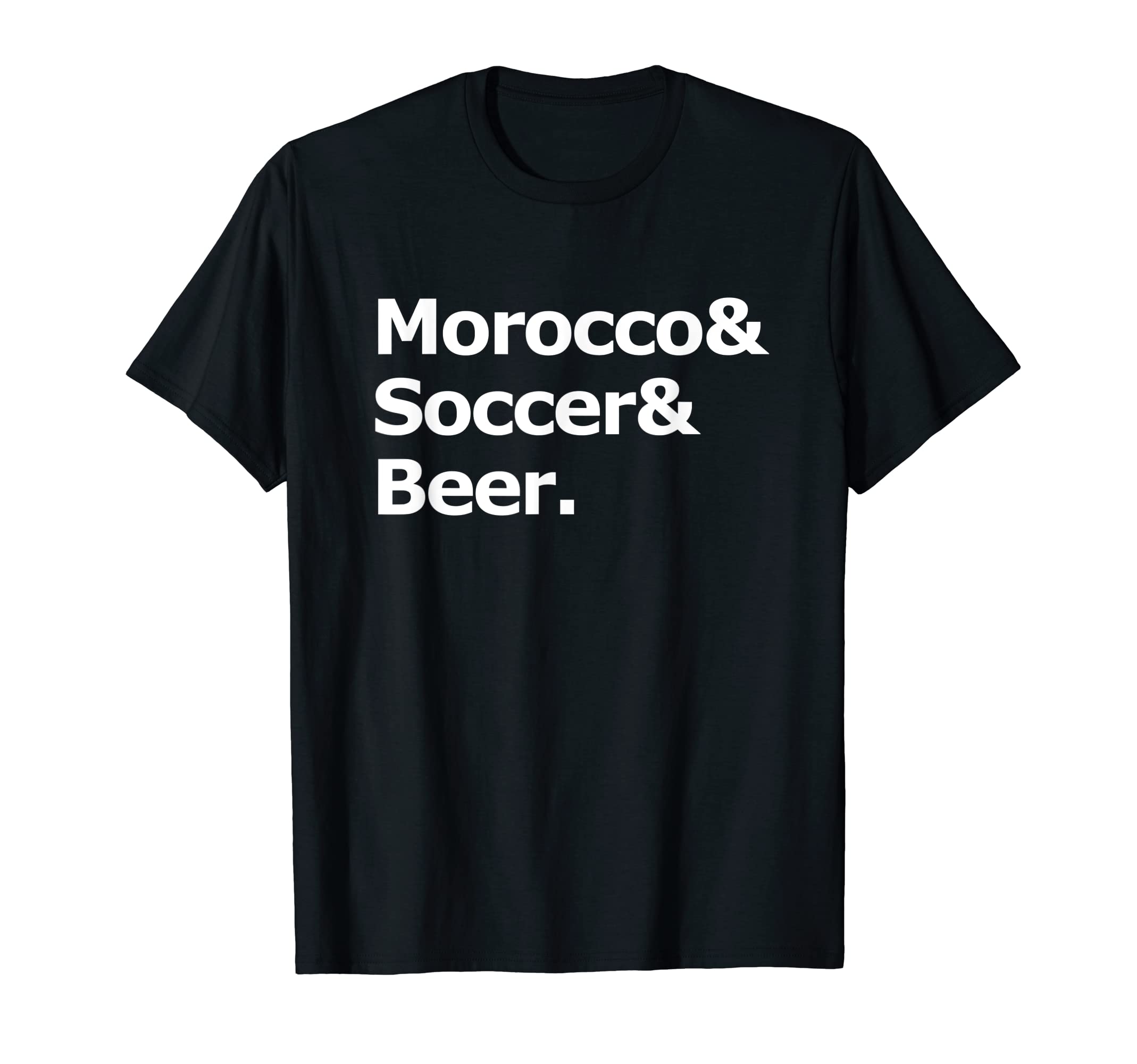 Morocco Soccer Beer Football Moroccan T-Shirt - Unique Graphic Unisex - T-Shirt, Sweatshirt, Hoodie