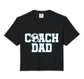 Soccer Coach Dad Gift Comfort Colors Crop Hoodie - Trendy Graphic Men Women - T-Shirt, Sweatshirt, Hoodie