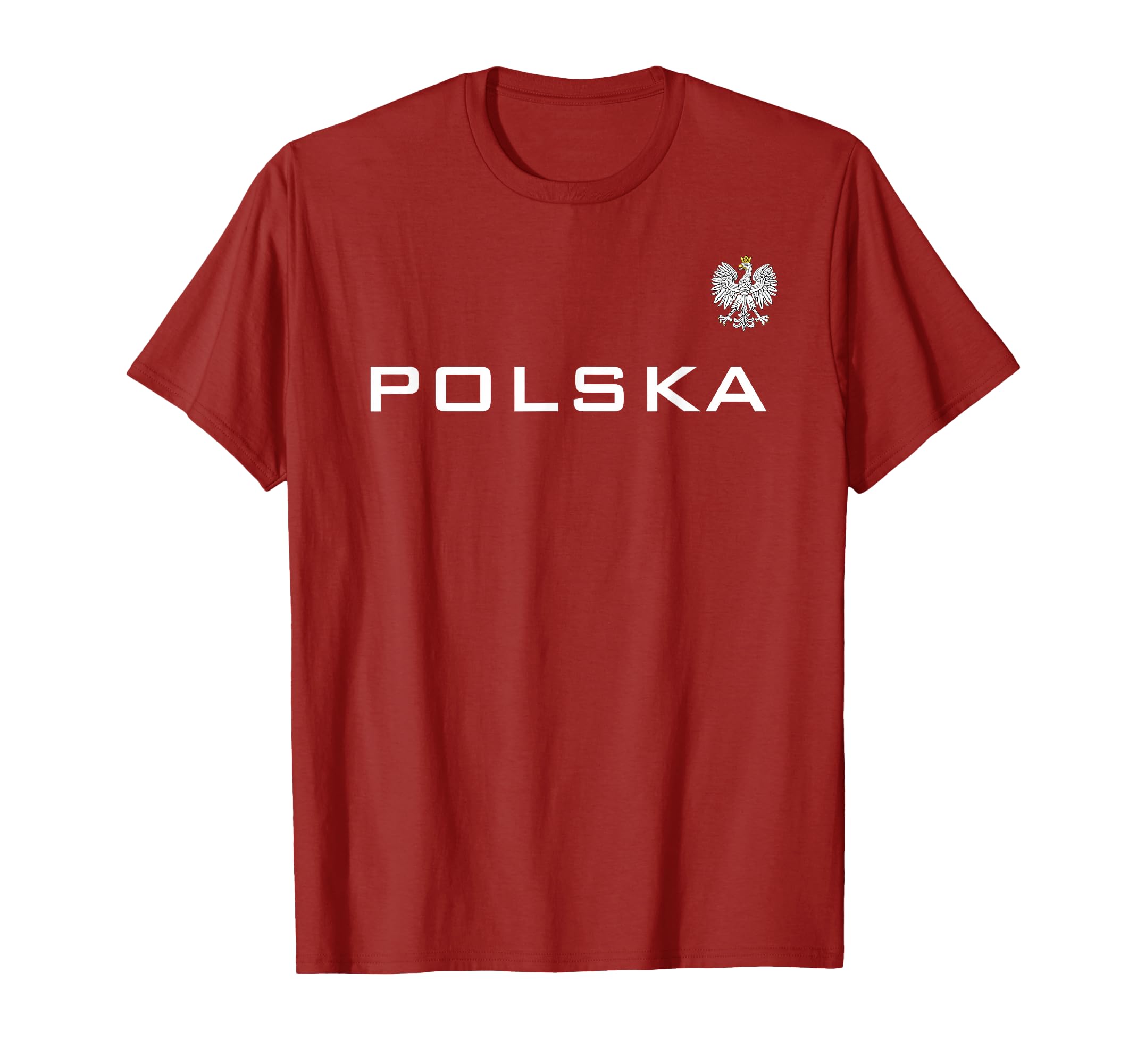 Polska Poland Flag Sports Athletic T-Shirt - Fun Novelty Design for Adults - T-Shirt, Sweatshirt, Hoodie
