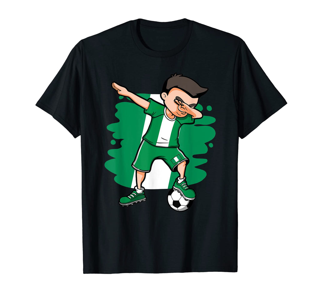 Dabbing Soccer Nigeria Jersey Nigerian T-Shirt - Trendy Graphic Men Women - T-Shirt, Sweatshirt, Hoodie