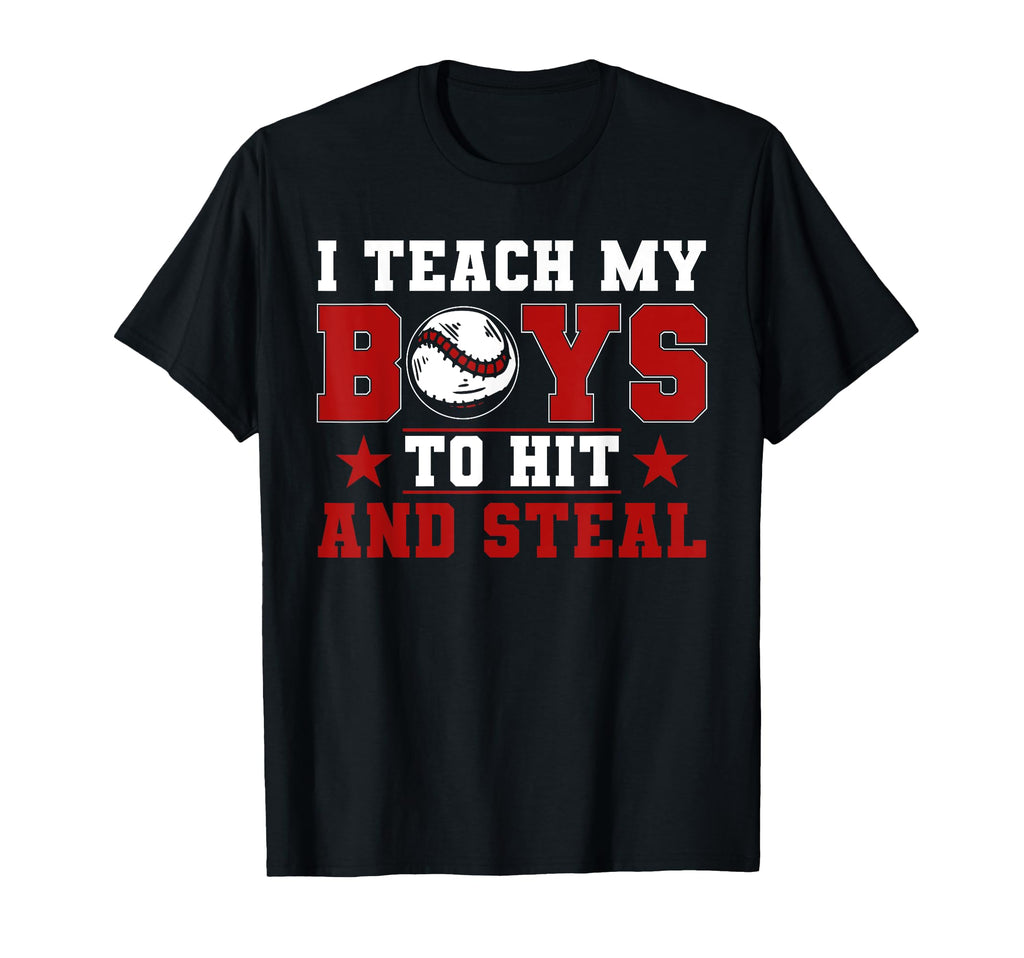 Baseball Mom Dad I Teach My To Hit And T-Shirt - Graphic Print Men Women - T-Shirt, Sweatshirt, Hoodie