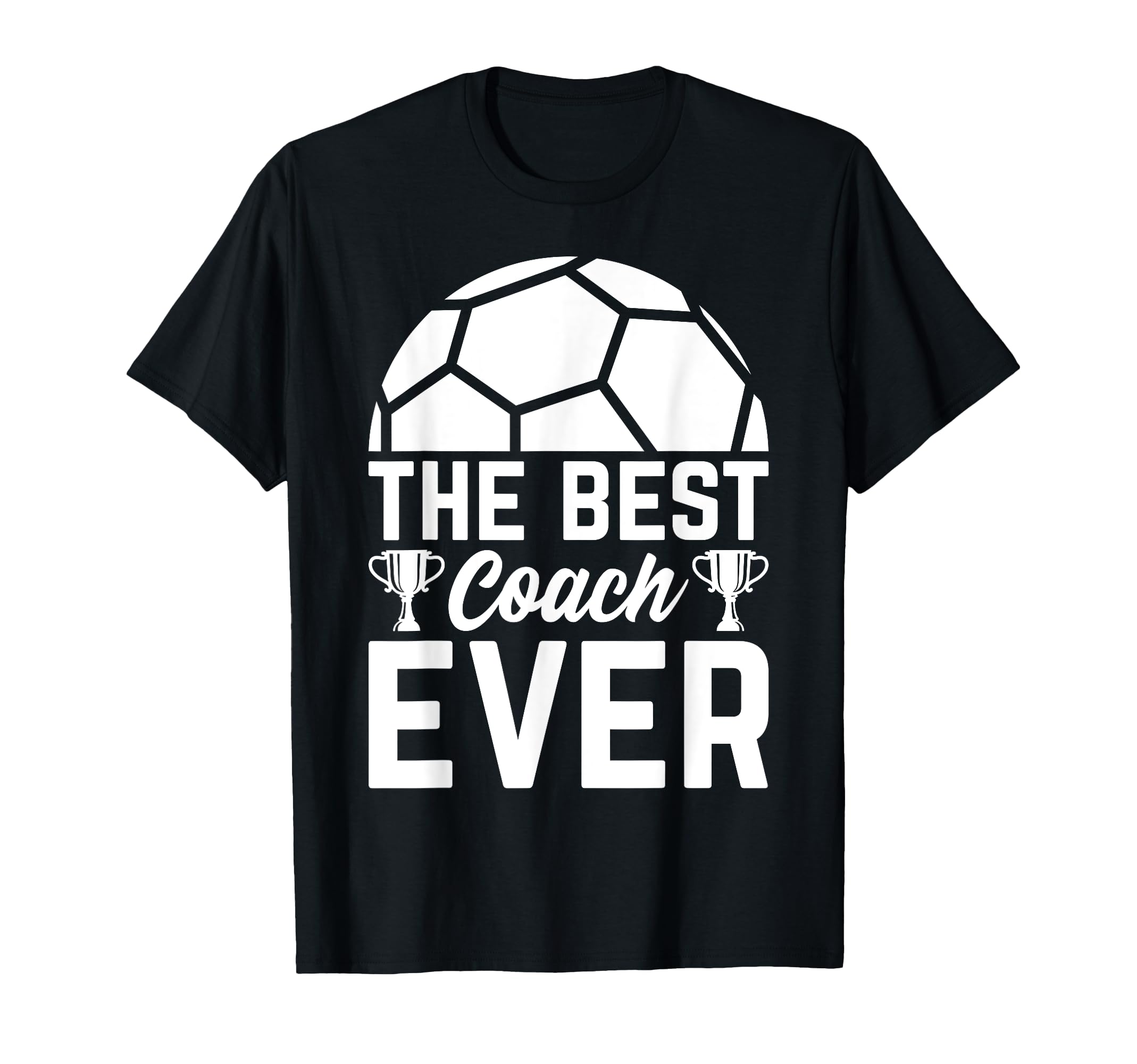 Best Soccer Coach Ever Soccer T-Shirt - Custom Art Print for Adults - T-Shirt, Sweatshirt, Hoodie