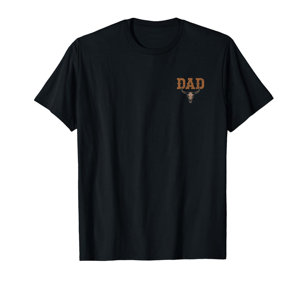 Dad Skull Fathers Day Western Rodeo Family T-Shirt - Unique Graphic Unisex - T-Shirt, Sweatshirt, Hoodie