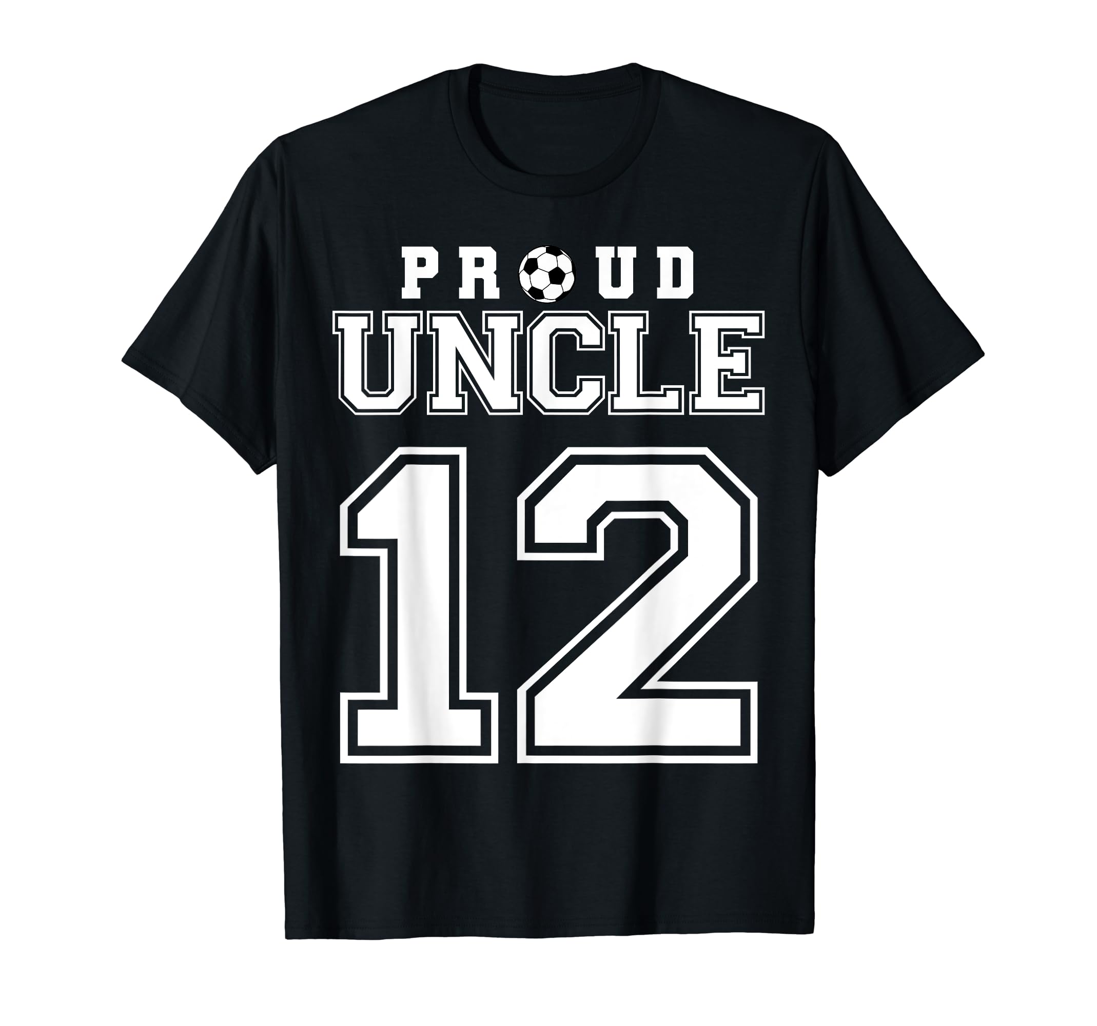 Number 12 Custom Proud Soccer Futbol T-Shirt - Custom Art Print for Adults - T-Shirt, Sweatshirt, Hoodie