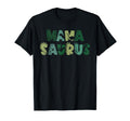 Mama Saurus Mom Dinosaur Three Rex T-Shirt - Custom Art Print for Adults - T-Shirt, Sweatshirt, Hoodie