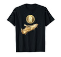 Gold Soccer Ball Soccer Player Cleats T-Shirt - Custom Art Print Men Women - T-Shirt, Sweatshirt, Hoodie