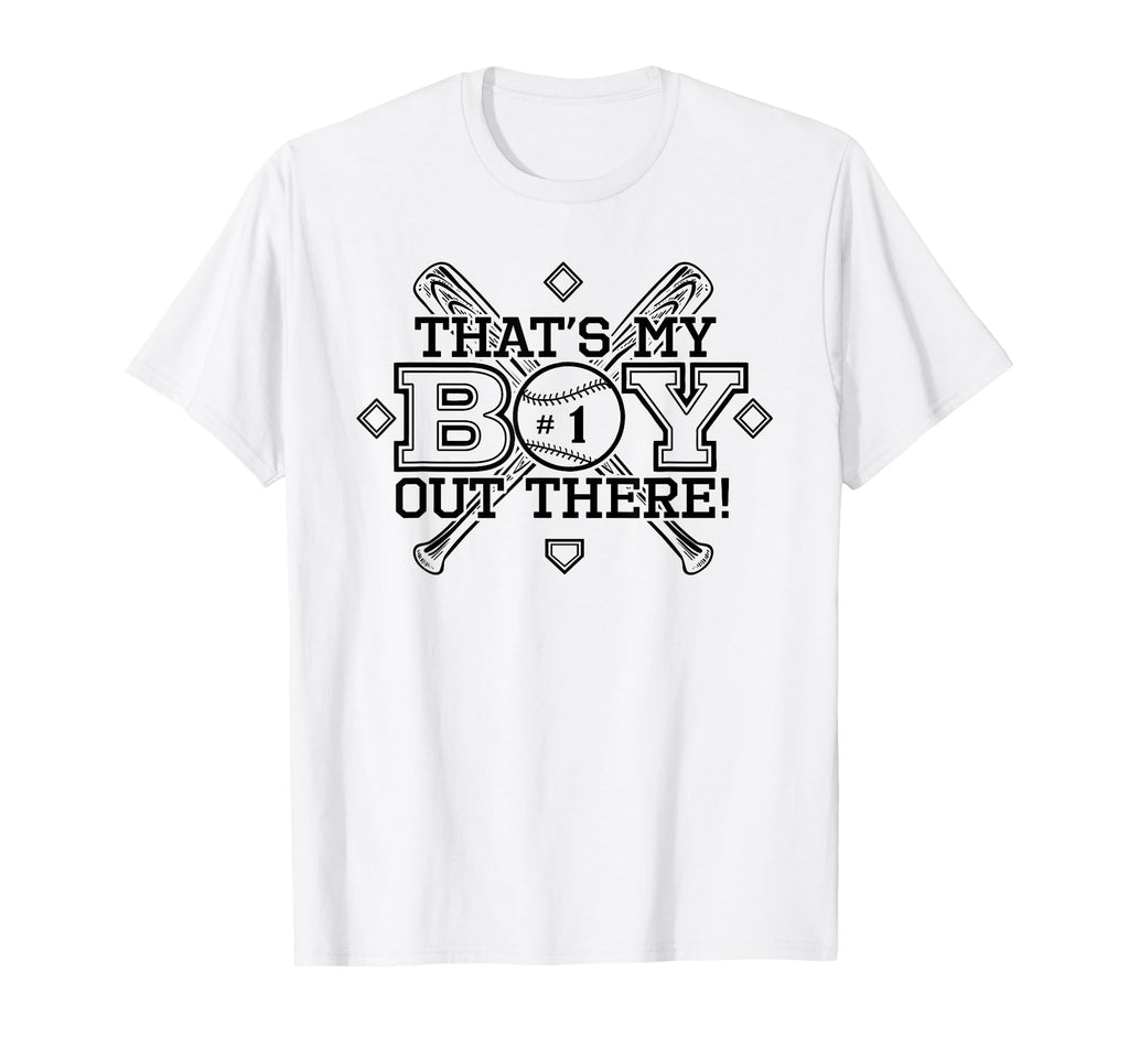 Baseball Mom Dad Thats My Proud T-Shirt - Streetwear Style Men Women - T-Shirt, Sweatshirt, Hoodie