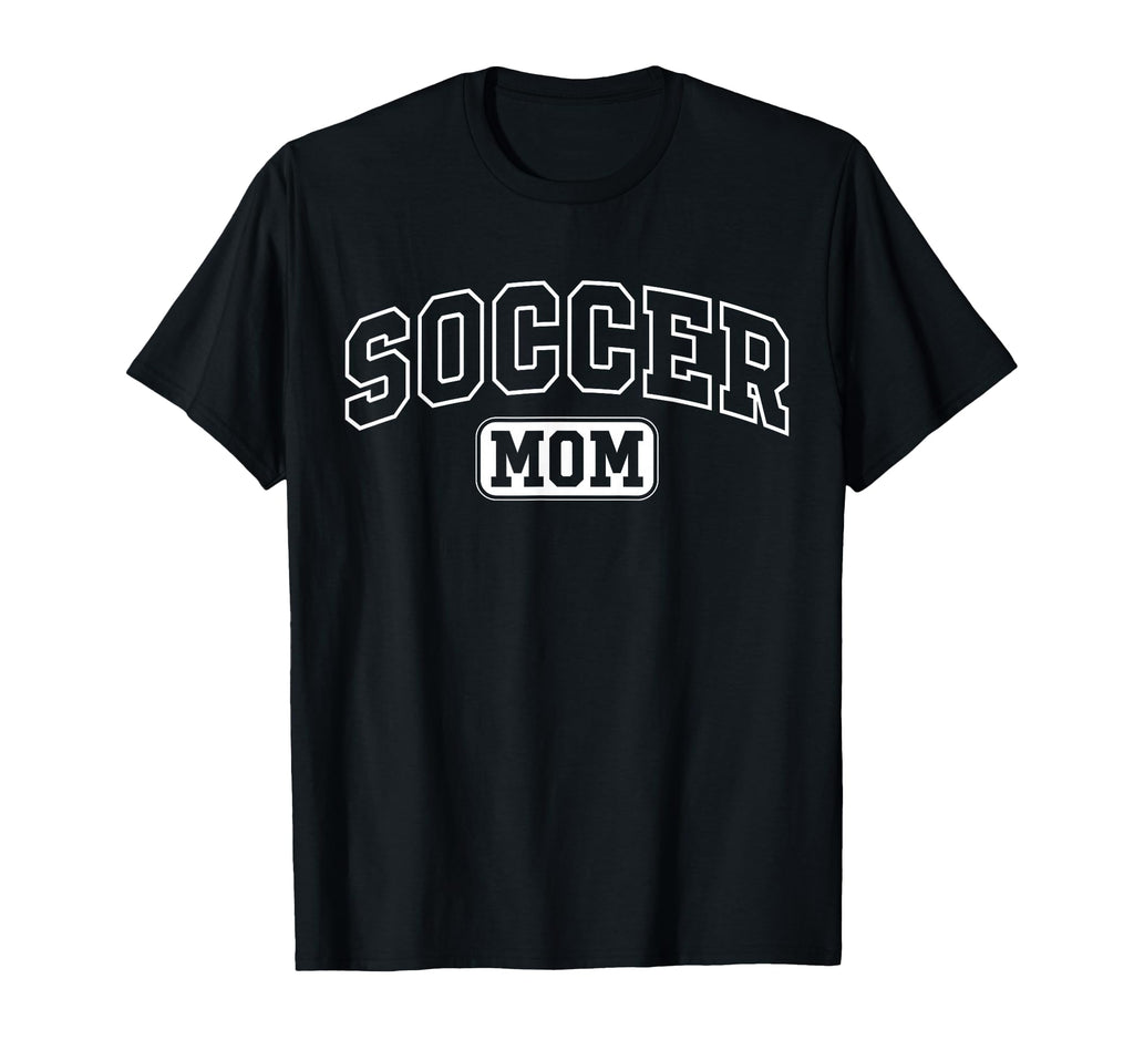 Soccer Mom Funny Athletic Lettering T-Shirt - Minimalist Print Men Women - T-Shirt, Sweatshirt, Hoodie
