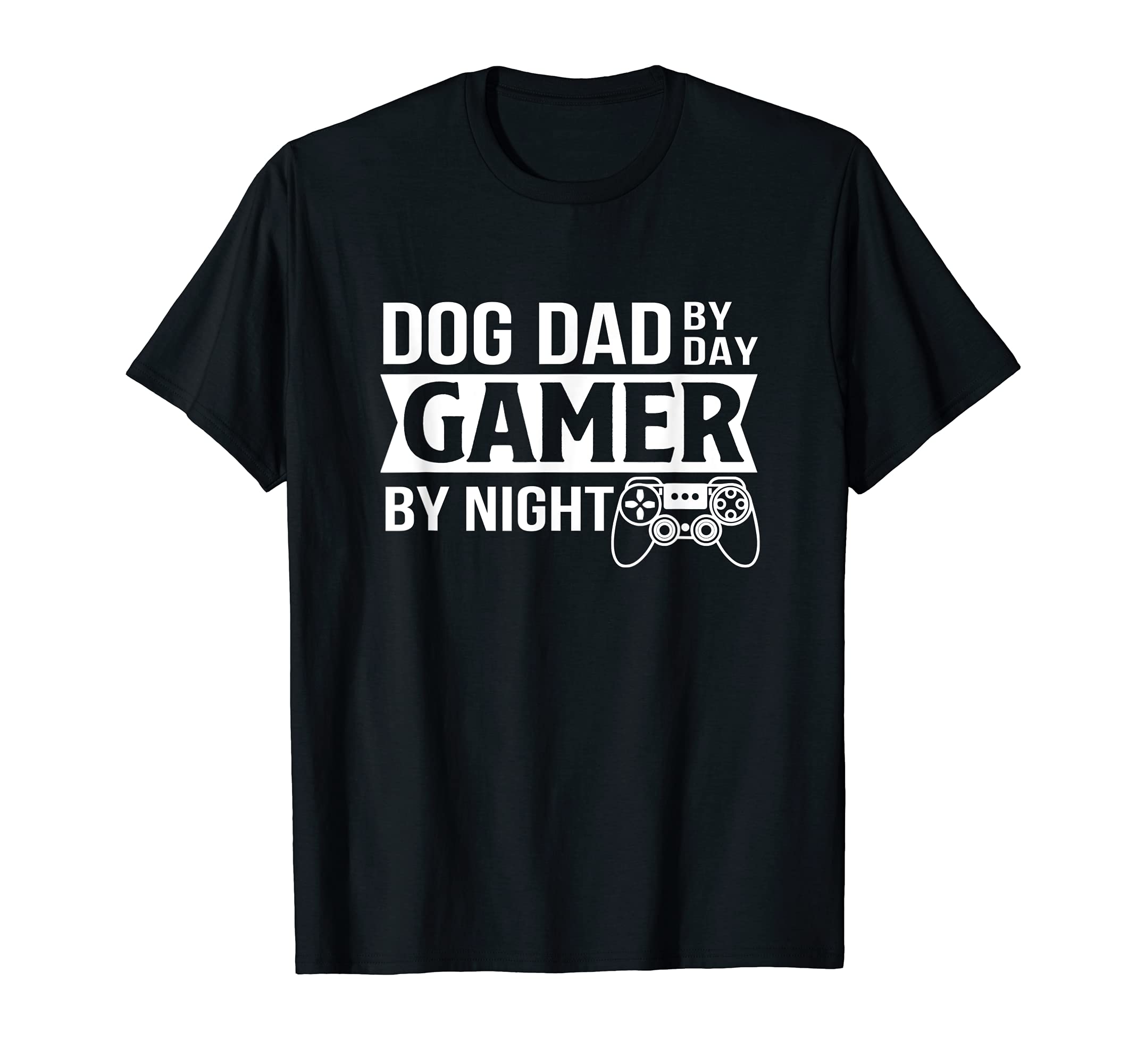 Mens Dog Dad Dad Gamer Night Funny Dog T-Shirt - Unique Graphic for Adults - T-Shirt, Sweatshirt, Hoodie