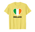 Ireland Flag Heart Orange White Green T-Shirt - Custom Art Print Men Women - T-Shirt, Sweatshirt, Hoodie
