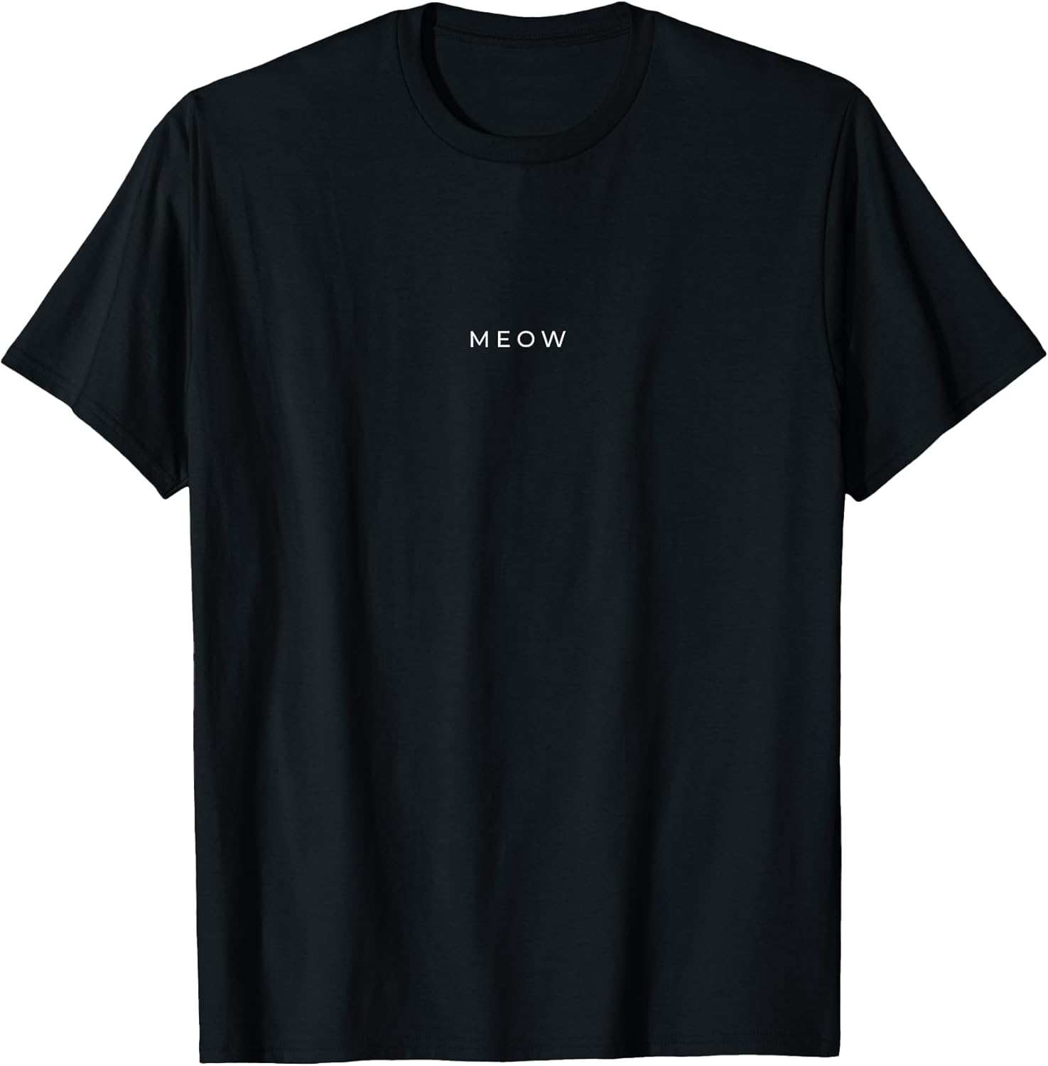 Meow Cat Lover Funny Minimalist Subtle - Adult & Kids T-Shirts, Sweatshirts & Hoodies apparel design preview 1