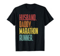 Running Dad Husband Daddy Marathon Runner T-Shirt - Minimalist Print Unisex - T-Shirt, Sweatshirt, Hoodie