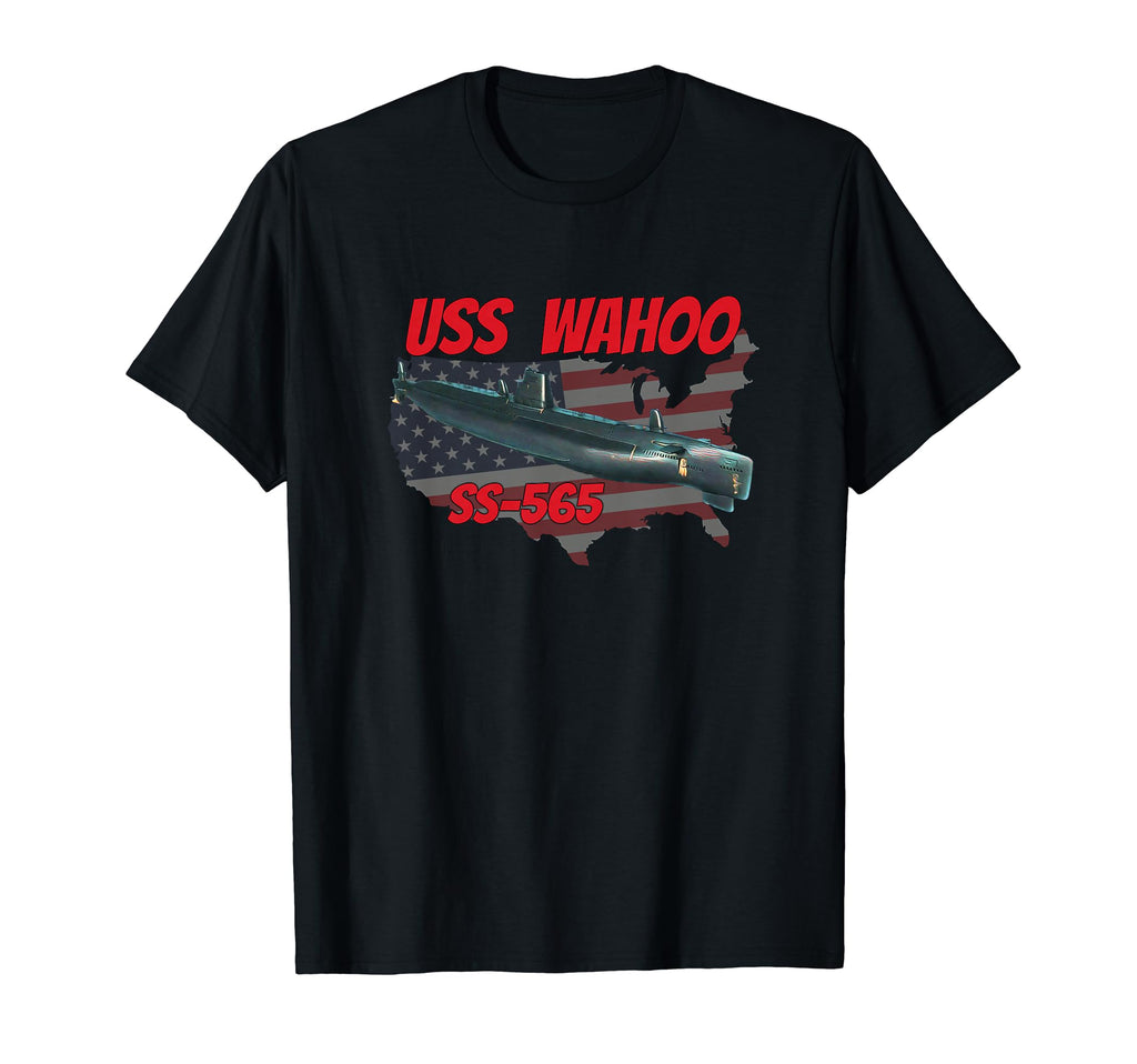 Uss Wahoo Ss 565 Submarine Veterans T-Shirt - Minimalist Print for Adults - T-Shirt, Sweatshirt, Hoodie