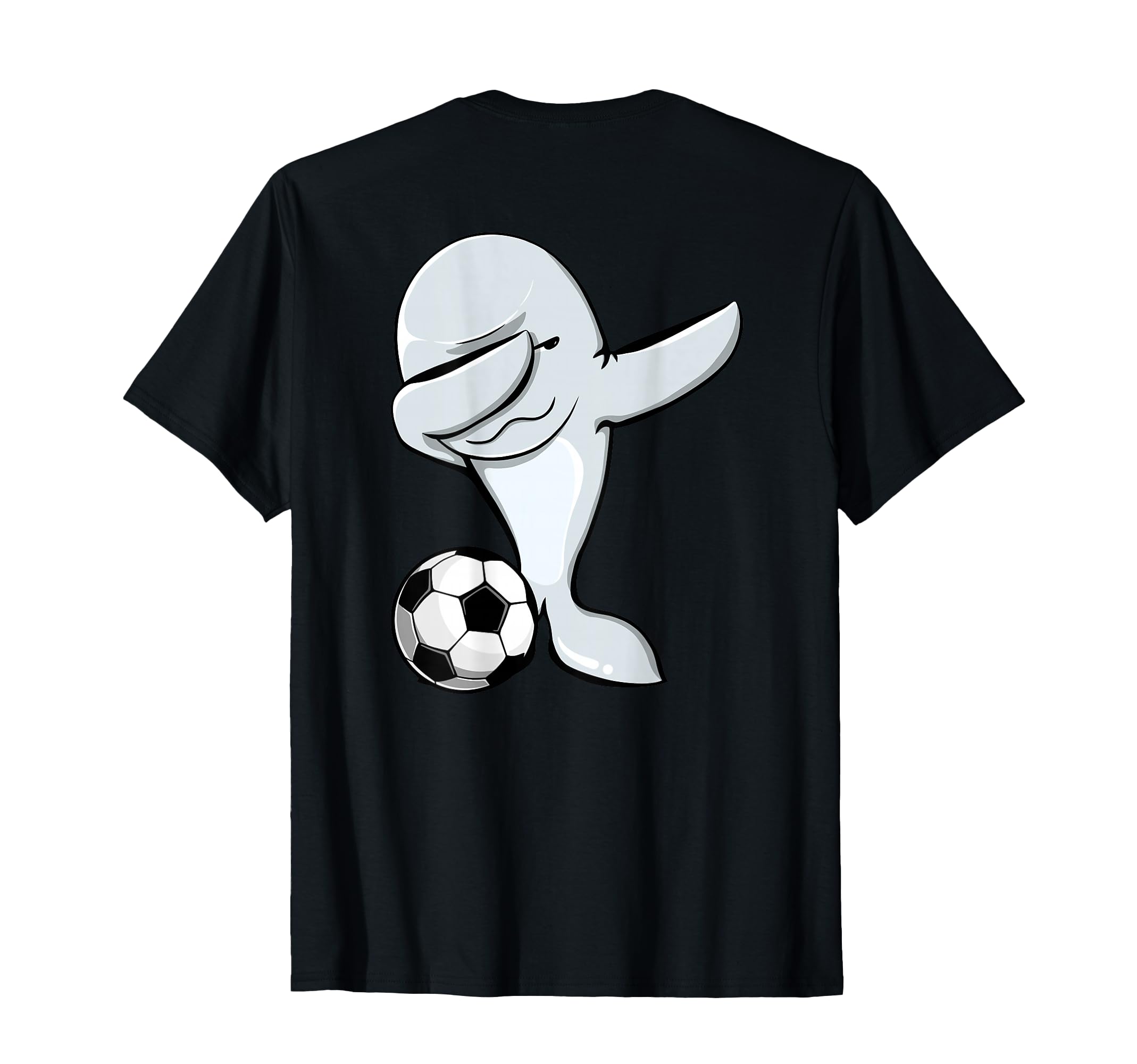 Dabbing Beluga Whale Soccer Lovers T-Shirt - Custom Art Print Men Women - T-Shirt, Sweatshirt, Hoodie