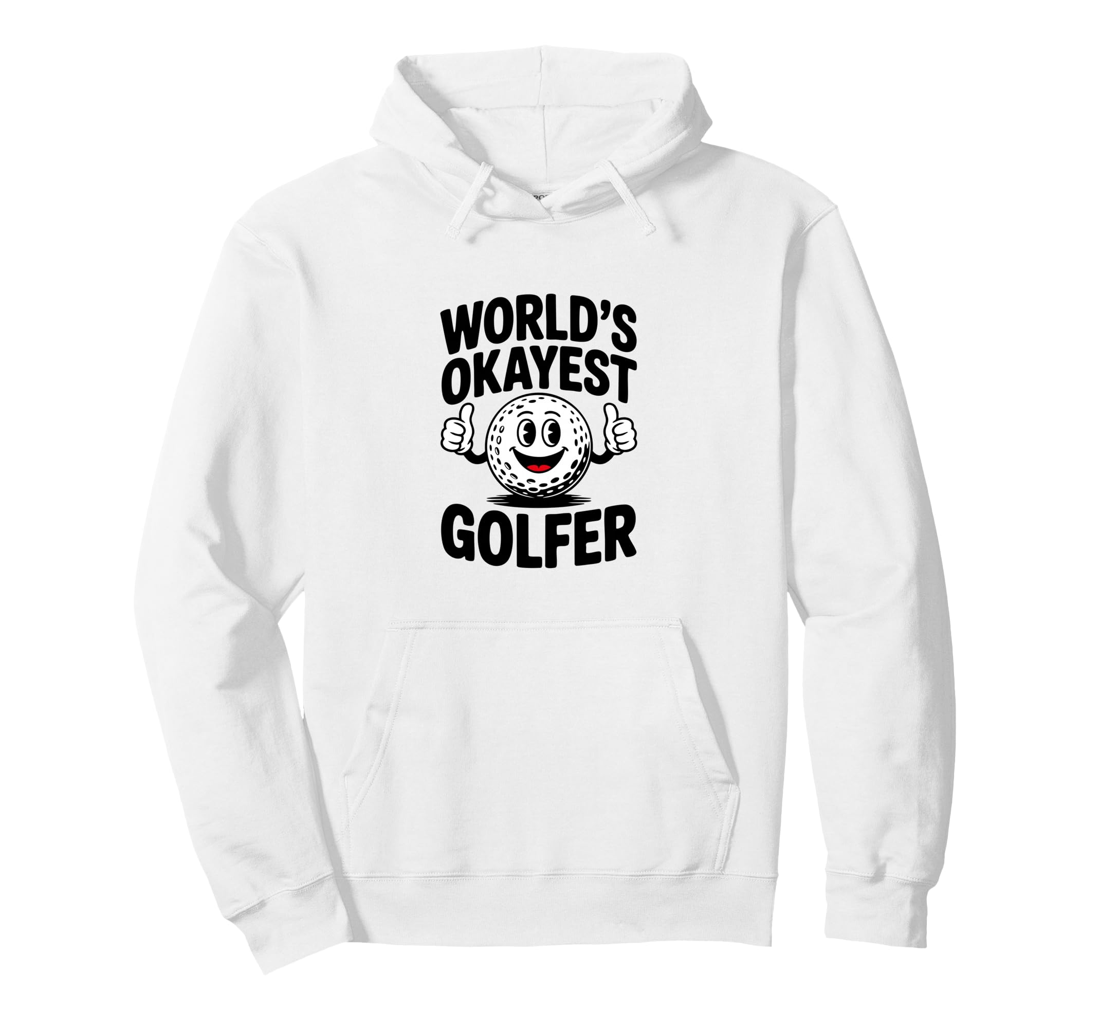 Worlds Okayest Golfer And Club Funny Hoodie - Custom Art Print Unisex - T-Shirt, Sweatshirt, Hoodie