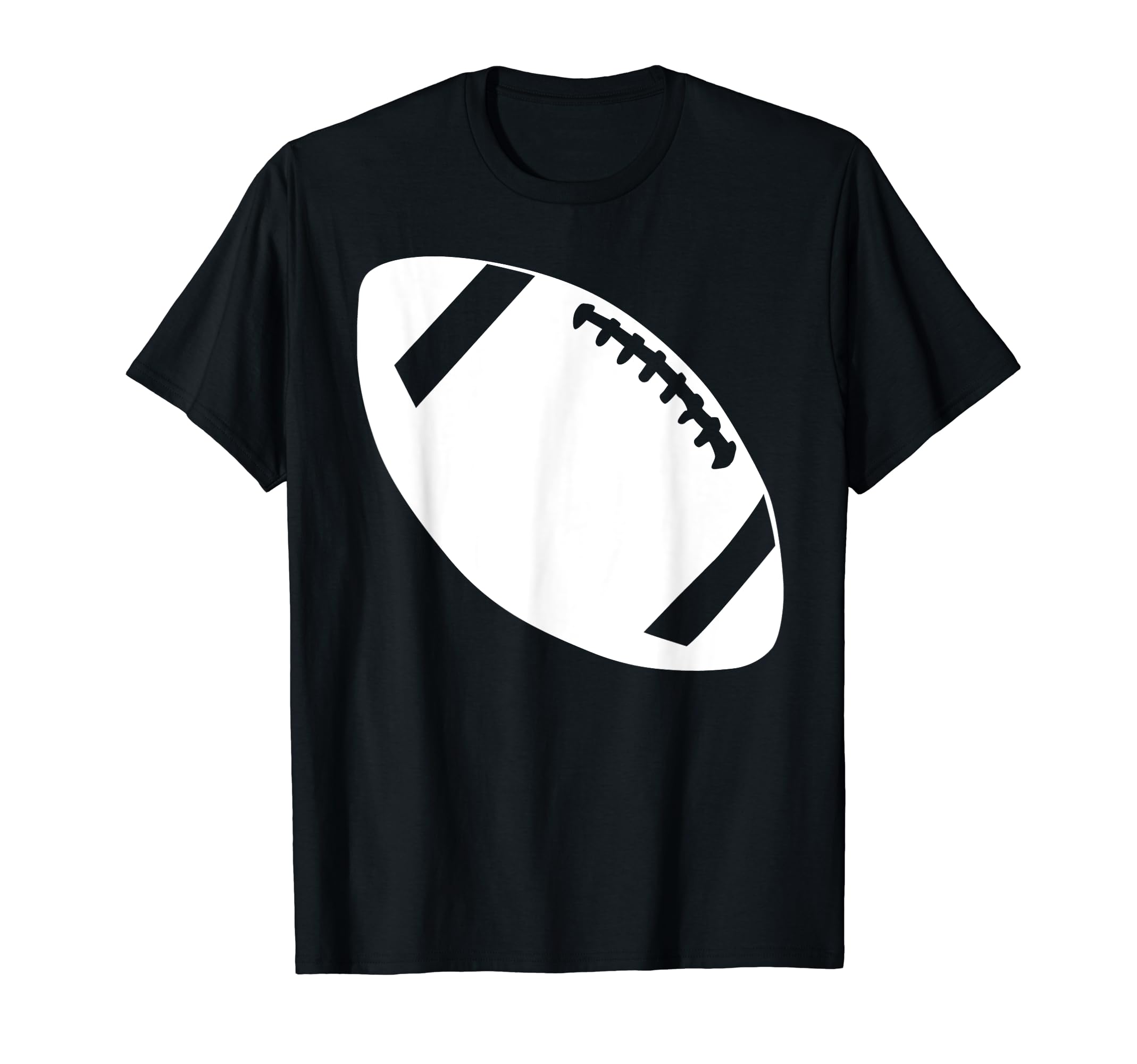 Silhouette American Football Ball T-Shirt - Minimalist Print for Adults - T-Shirt, Sweatshirt, Hoodie