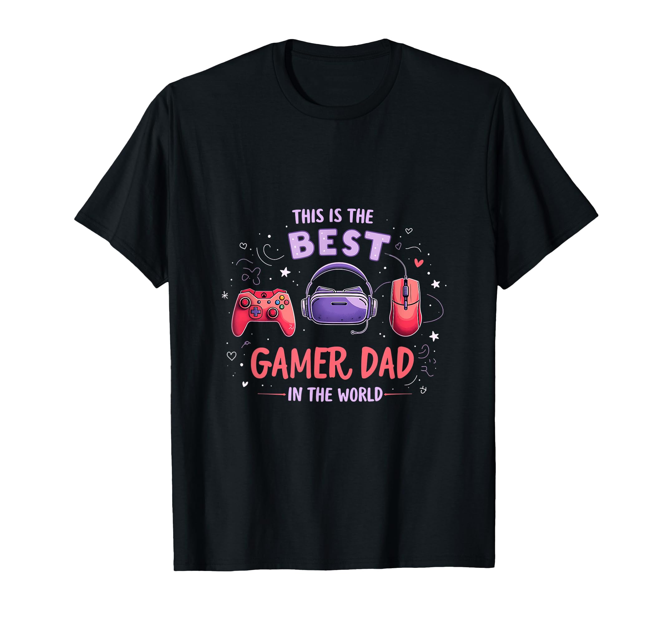 This Is Best Gamer Dad T-Shirt - Custom Art Print for Adults - T-Shirt, Sweatshirt, Hoodie