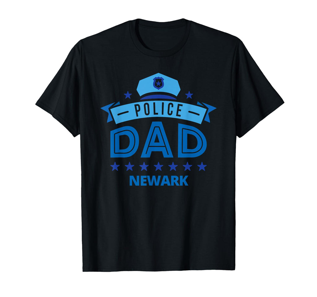 Police Dad Newark New Jersey Gift Father T-Shirt - Graphic Print for Adults - T-Shirt, Sweatshirt, Hoodie