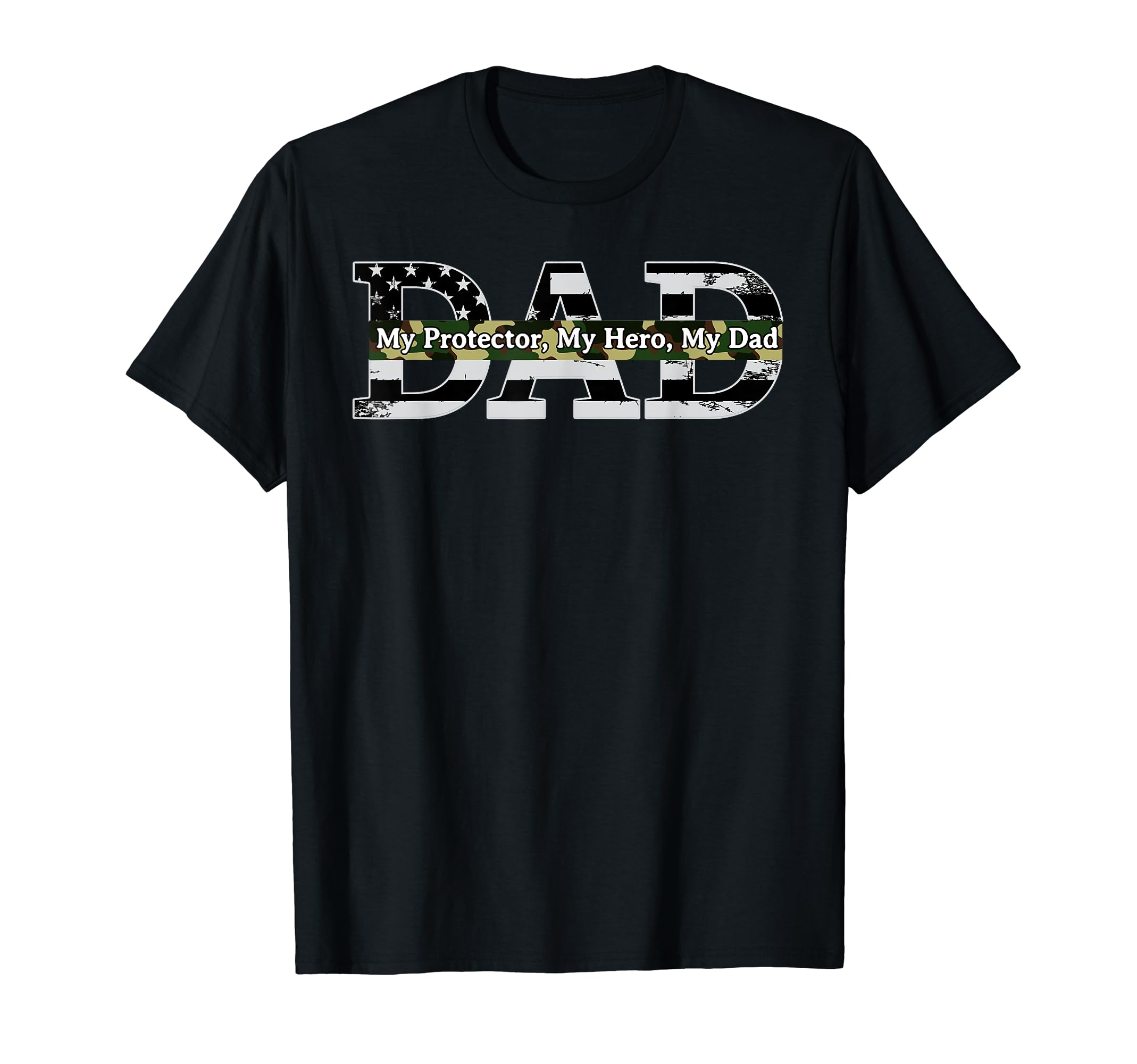 Happy Fathers Day My Protector Hero T-Shirt - Novelty Apparel for Adults - T-Shirt, Sweatshirt, Hoodie