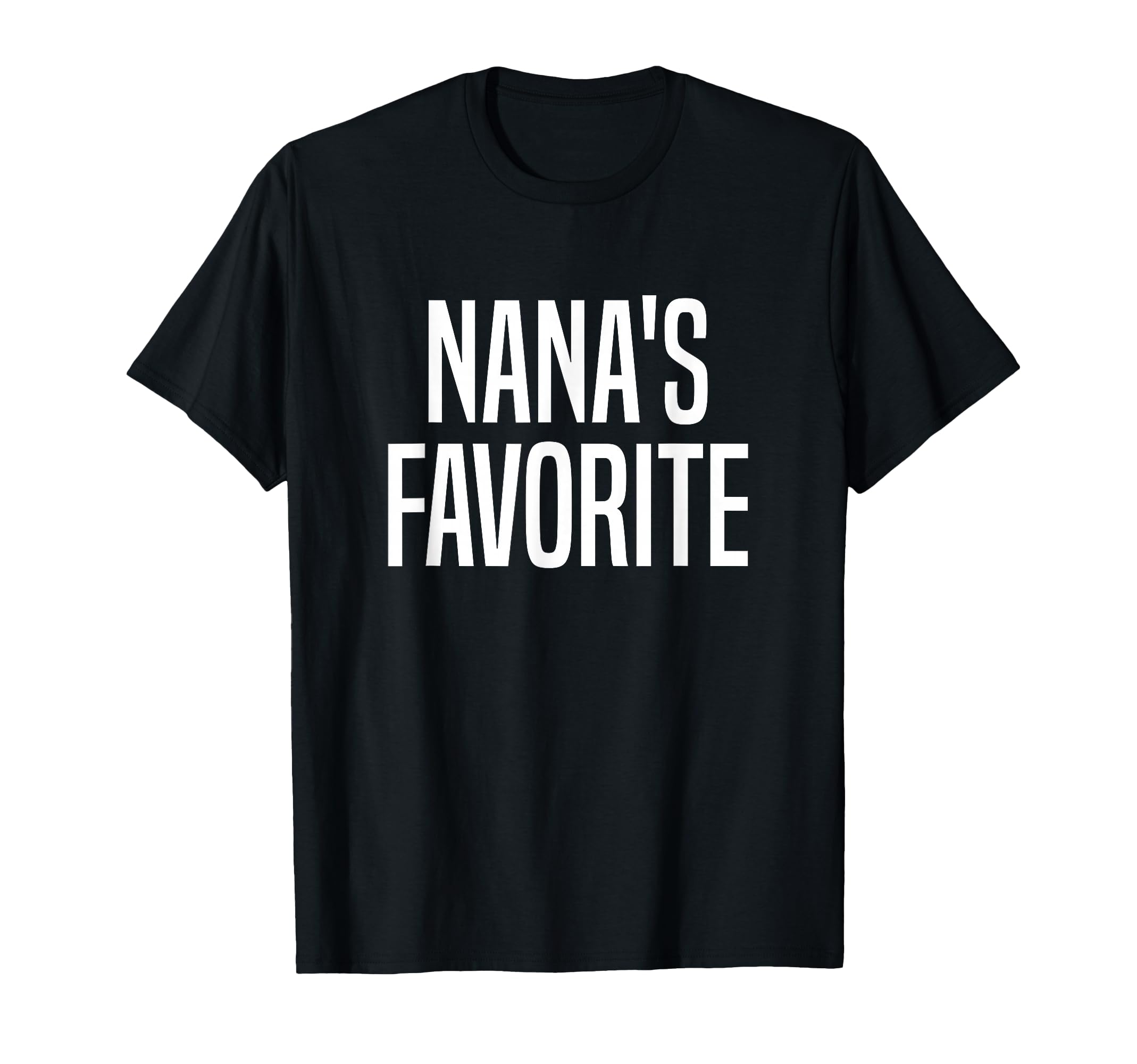 Nanas Favorite Grandchild T-Shirt - Graphic Print for Adults - T-Shirt, Sweatshirt, Hoodie