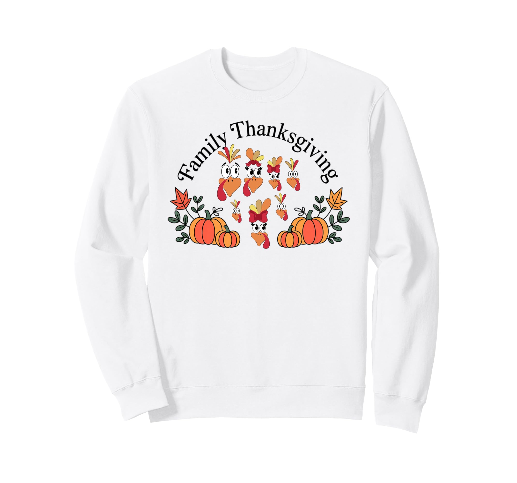 Turkey Family 7 Couple Mom Dad Sweatshirt - Minimalist Print Unisex - T-Shirt, Sweatshirt, Hoodie
