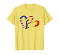 Romania Usa Flag Heart Romanian T-Shirt - Streetwear Style for Adults - T-Shirt, Sweatshirt, Hoodie