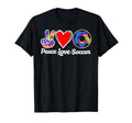Peace Love Soccer Heart Ball Gift Sweatshirt - Trendy Graphic Men Women - T-Shirt, Sweatshirt, Hoodie