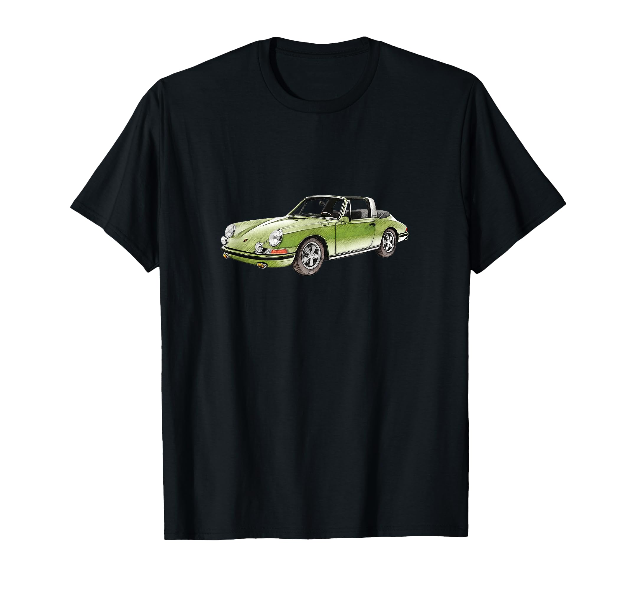 911 Car Watercolor Sketch Art T-Shirt - Fun Novelty Design for Adults - T-Shirt, Sweatshirt, Hoodie