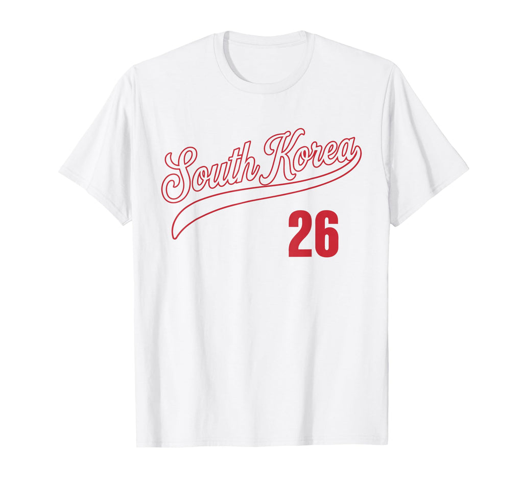South Korea 26 Soccer Fan Jersey T-Shirt - Fun Novelty Design for Adults - T-Shirt, Sweatshirt, Hoodie