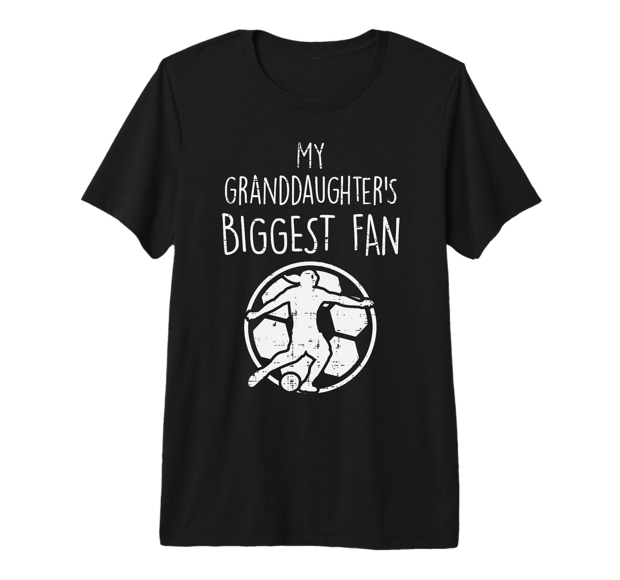 Granddaughters Biggest Fan Soccer Football T-Shirt - Unique Graphic Unisex - T-Shirt, Sweatshirt, Hoodie