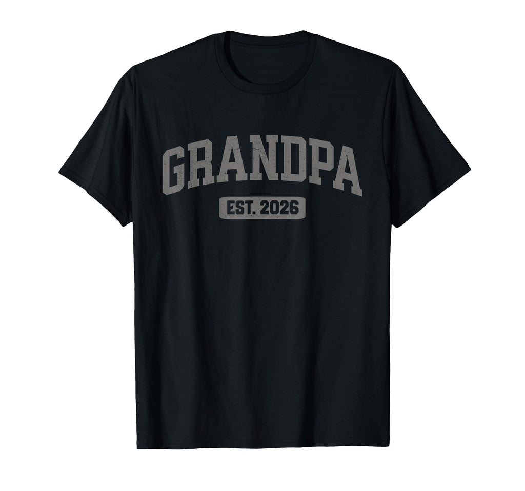 Promoted To Grandpa Est 2026 T-Shirt - Casual Everyday Wear for Adults - T-Shirt, Sweatshirt, Hoodie