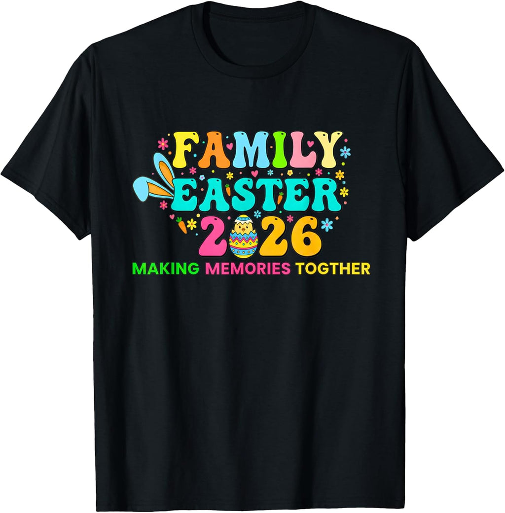 Family Easter 2026 Eggs Bunny Men Women - Adult & Kids T-Shirts, Sweatshirts & Hoodies apparel design preview 1