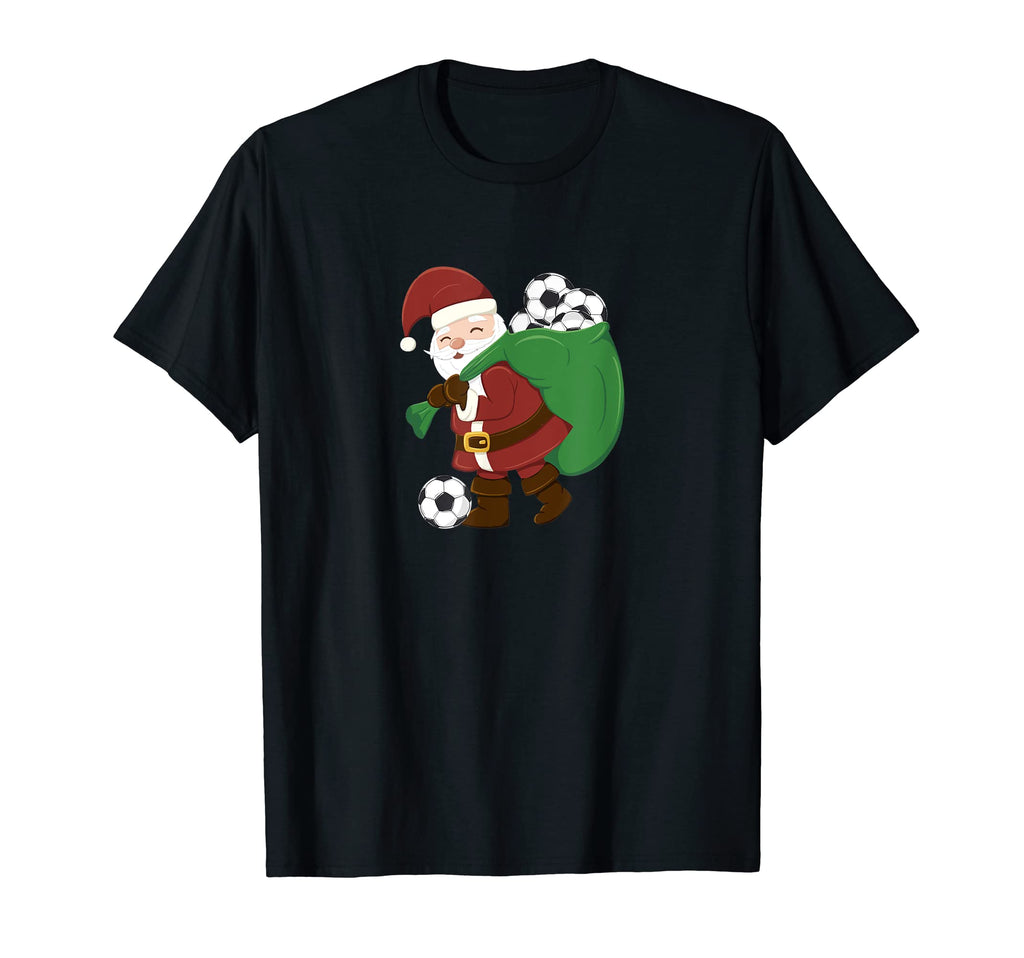 Santa Claus Soccer Themed Soccer Fan T-Shirt - Streetwear Style for Adults - T-Shirt, Sweatshirt, Hoodie