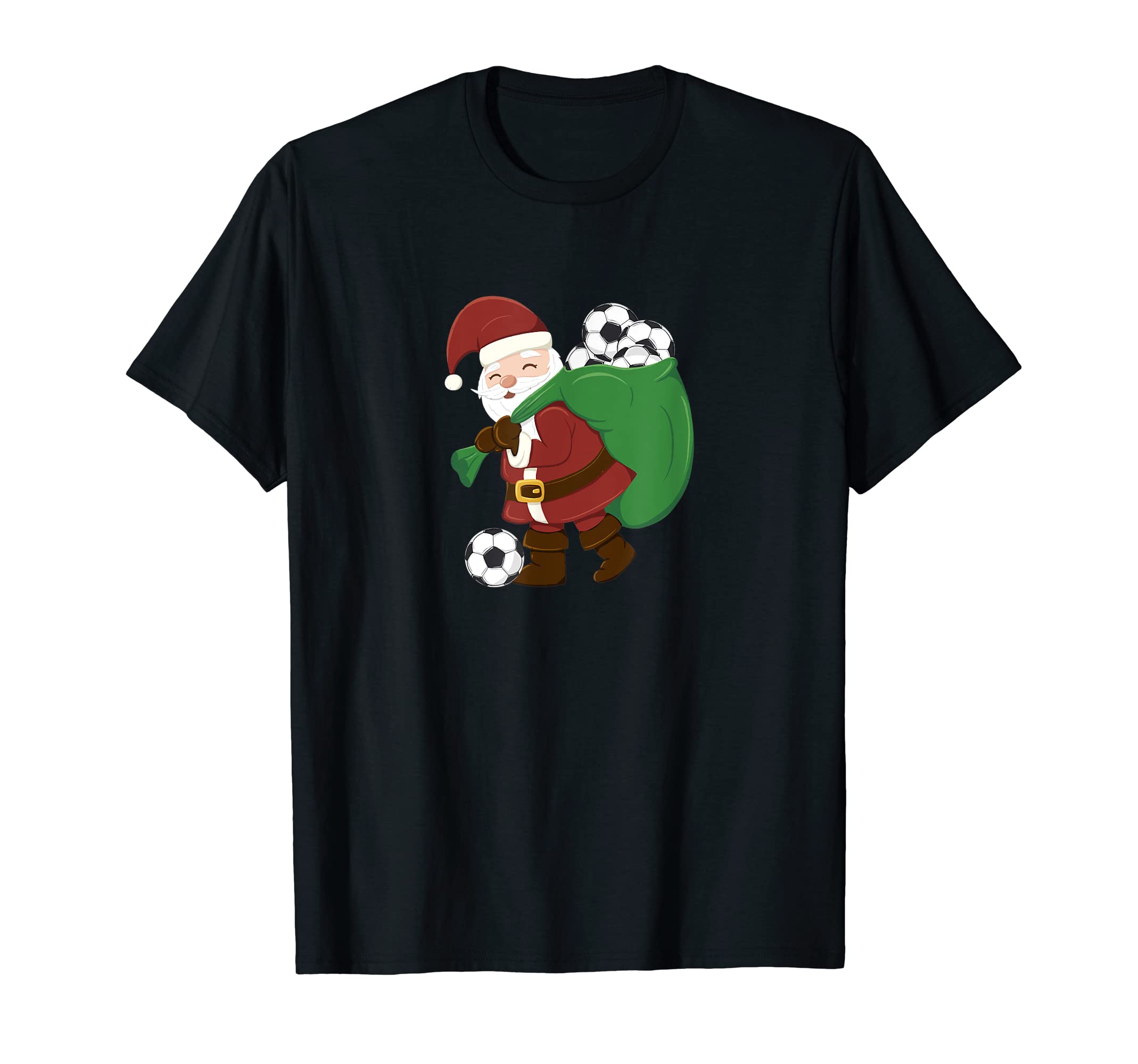 Santa Claus Soccer Themed Soccer Fan T-Shirt - Streetwear Style for Adults - T-Shirt, Sweatshirt, Hoodie