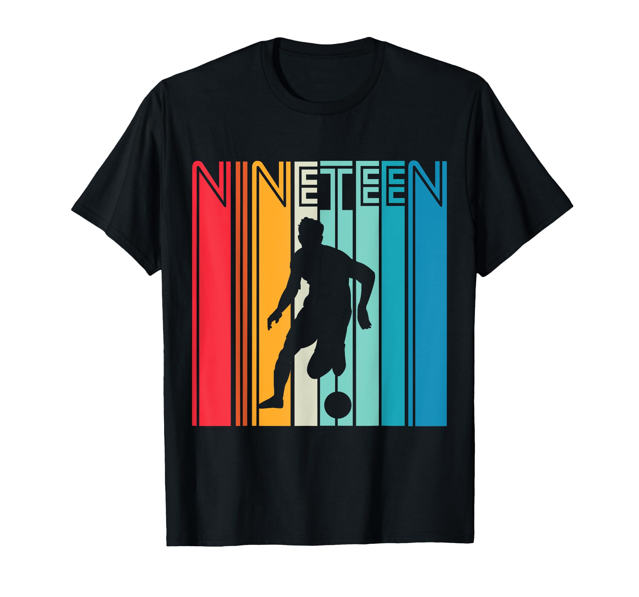 19 Years Soccer Gift 19Th Birthday T-Shirt - Graphic Print Men Women - T-Shirt, Sweatshirt, Hoodie