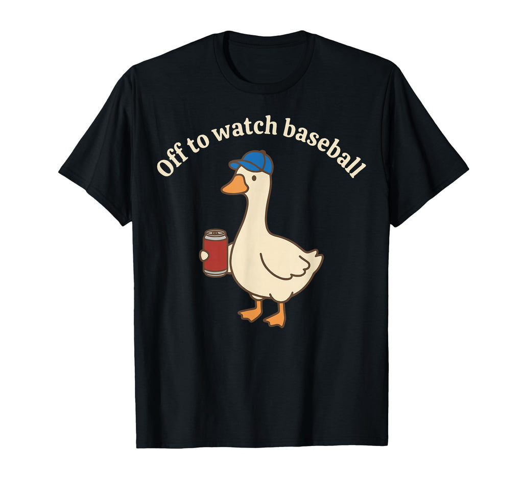 Off To Watch Baseball T-Shirt - Streetwear Style for Adults - T-Shirt, Sweatshirt, Hoodie