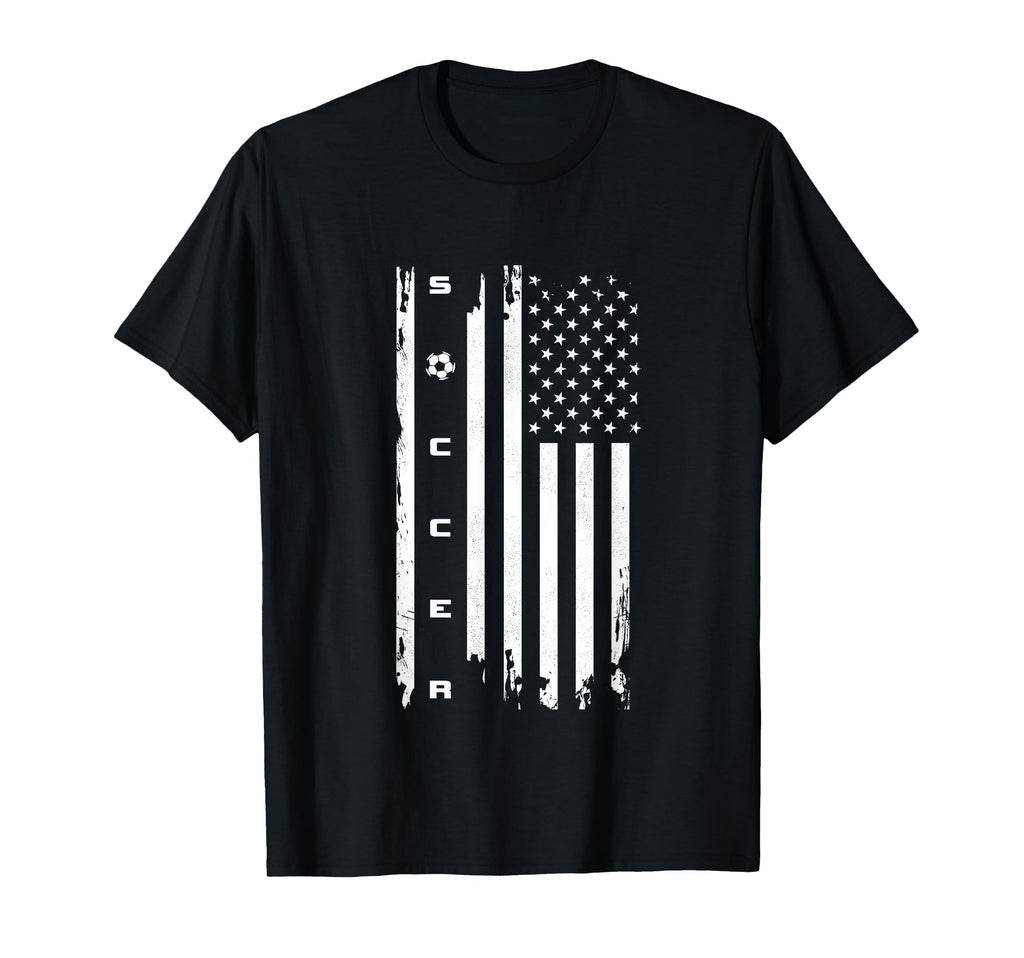 American Flag Soccer Soccer T-Shirt - Streetwear Style for Adults - T-Shirt, Sweatshirt, Hoodie