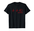 Basketball Dad Heartbeat T-Shirt - Unique Graphic Unisex - T-Shirt, Sweatshirt, Hoodie