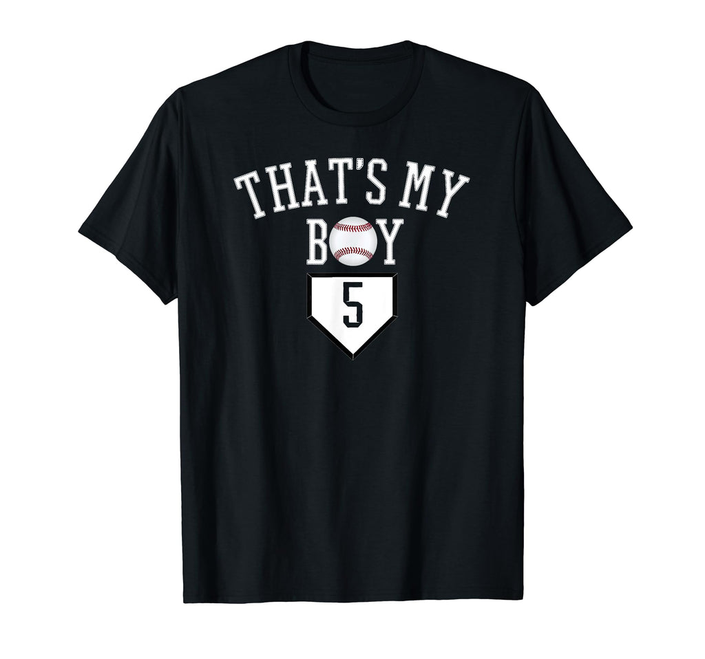 5 Thats My Baseball Number Baseball T-Shirt - Custom Art Print for Adults - T-Shirt, Sweatshirt, Hoodie