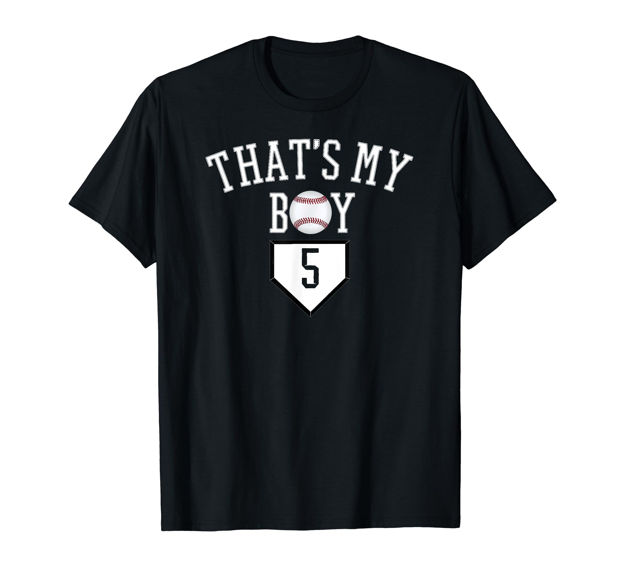 5 Thats My Baseball Number Baseball T-Shirt - Custom Art Print for Adults - T-Shirt, Sweatshirt, Hoodie