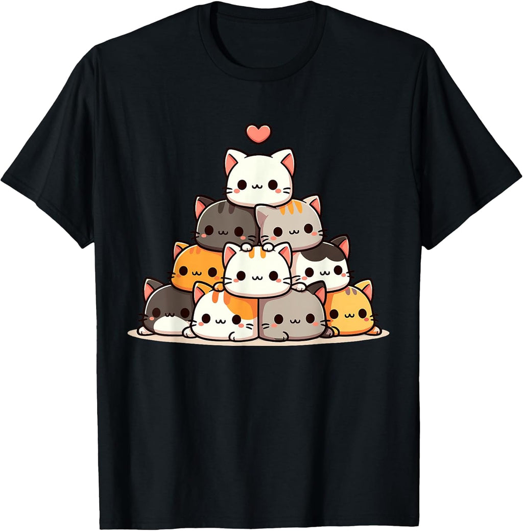 Cat Cute Cats Anime Kawaii - Adult & Kids T-Shirts, Sweatshirts & Hoodies apparel design preview 1