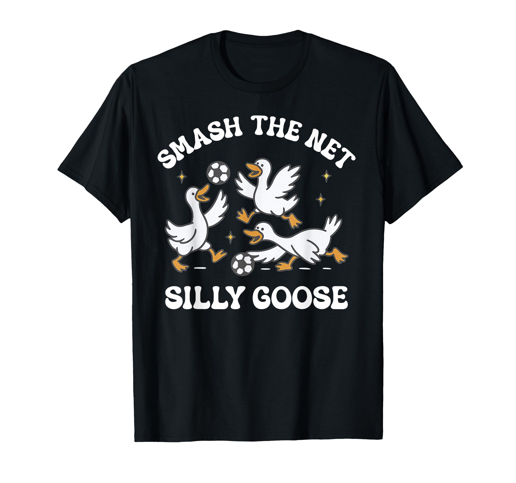 Silly Goose Playing Soccer Coach Game T-Shirt - Custom Art Print Unisex - T-Shirt, Sweatshirt, Hoodie