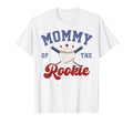 Mommy Rookie 1St Birthday Baseball T-Shirt - Minimalist Print Unisex - T-Shirt, Sweatshirt, Hoodie