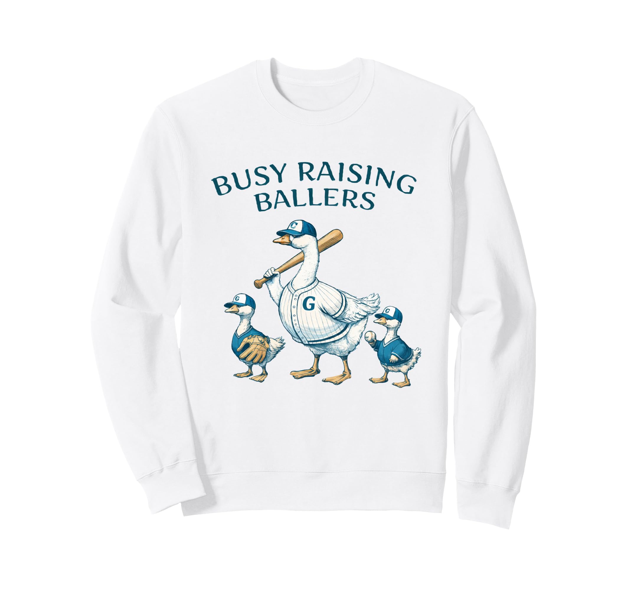 Busy Raising Baller Baseball Sweatshirt - Unique Graphic for Adults - T-Shirt, Sweatshirt, Hoodie