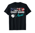 Proud Coast Guard Aunt American Flag T-Shirt - Streetwear Style for Adults - T-Shirt, Sweatshirt, Hoodie