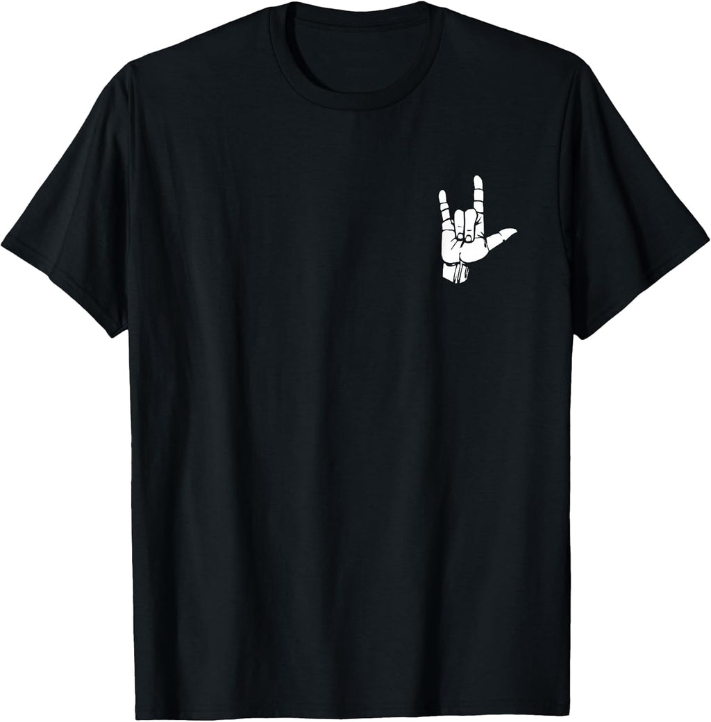 ASL I Love You Gift American Sign Language - Adult & Kids T-Shirts, Sweatshirts & Hoodies apparel design preview 1