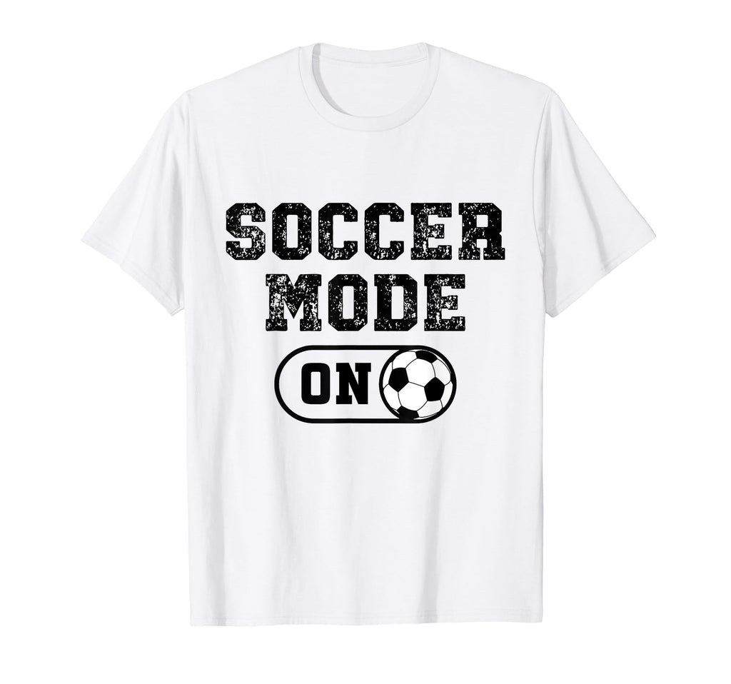Soccer Mode Distressed Football Sport T-Shirt - Trendy Graphic for Adults - T-Shirt, Sweatshirt, Hoodie
