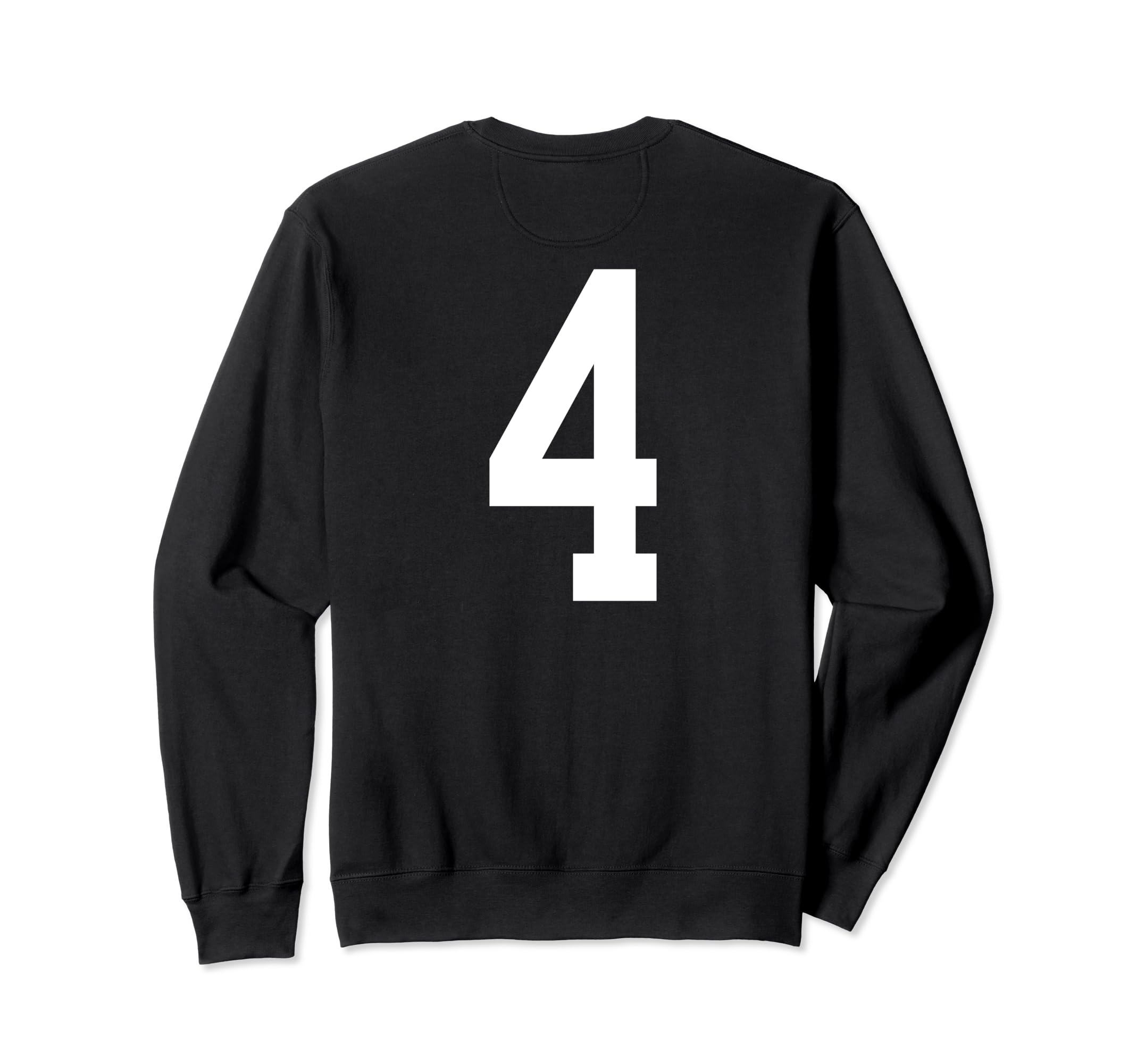 Number 4 Back Soccer Training Sweatshirt - Fun Novelty Design for Adults - T-Shirt, Sweatshirt, Hoodie
