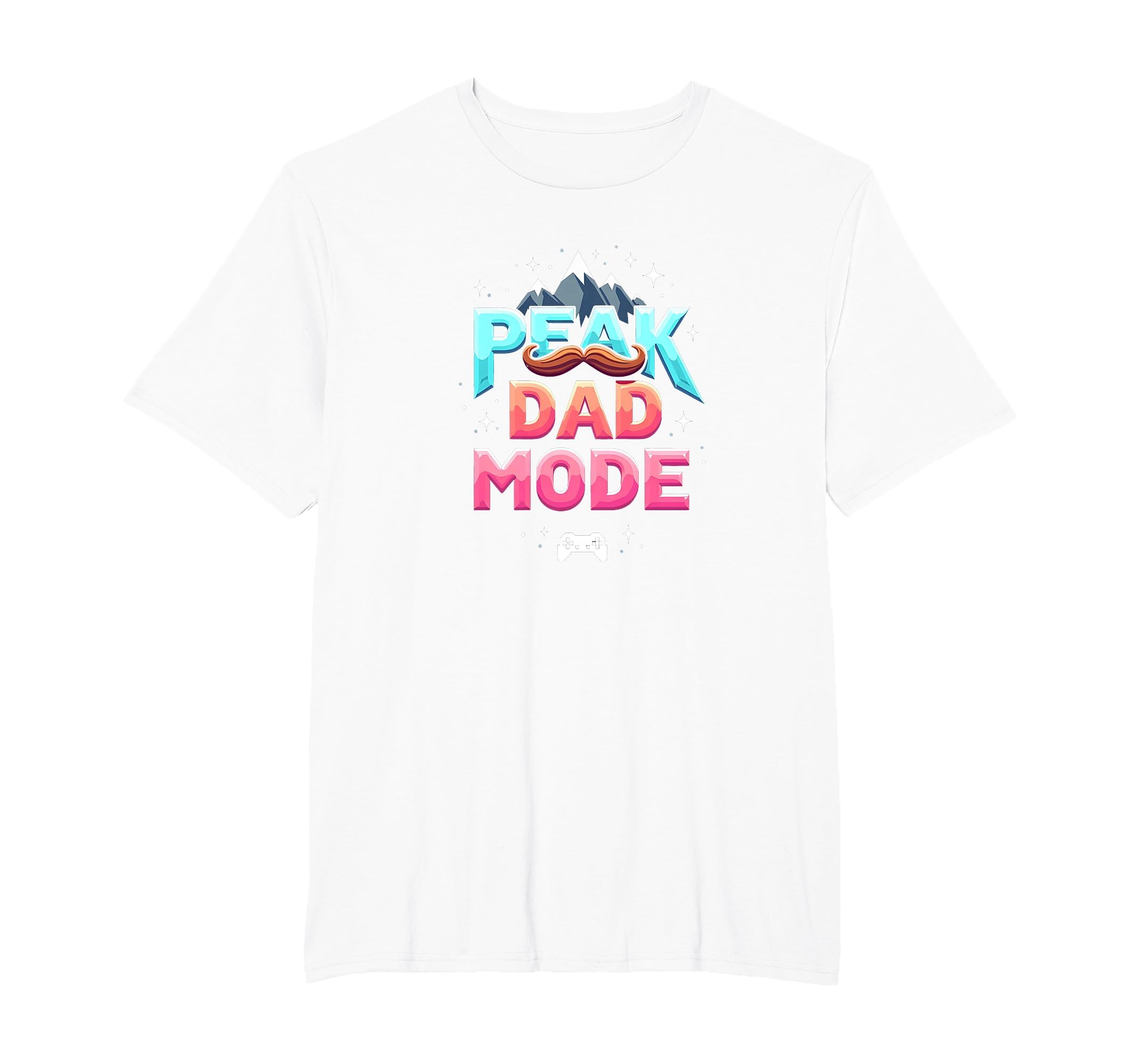 Peak Dad Mode My Dad Era Mountain Mustache T-Shirt - Trendy Graphic Unisex - T-Shirt, Sweatshirt, Hoodie