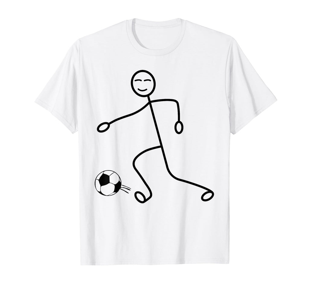 Soccer Stick Figure Soccer Player T-Shirt - Novelty Apparel Unisex - T-Shirt, Sweatshirt, Hoodie